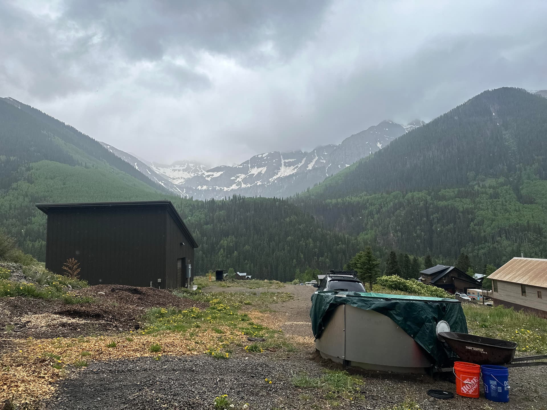 Biochar kiln at Ophir